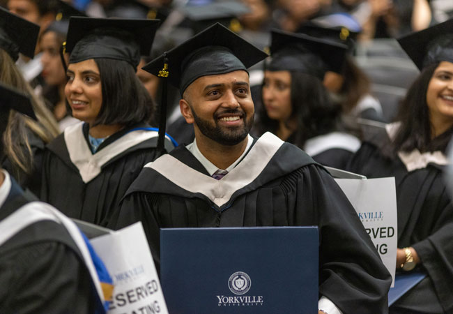 Graduate smiling